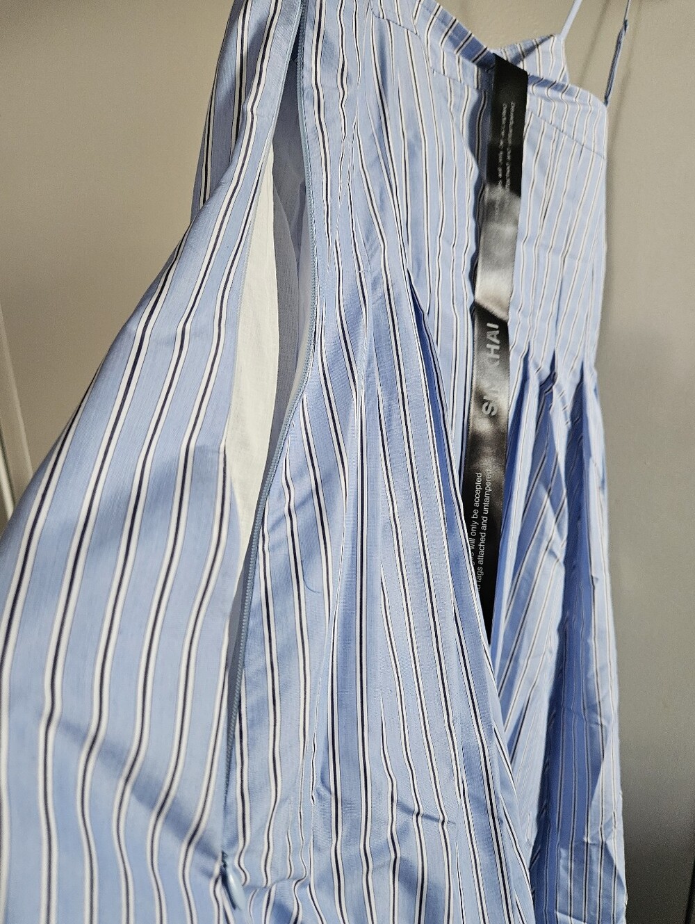 NWT Simkhai Kittiya Dress | Harbor Blue Stripe | Size 8 | $495 Retail - Picture 4 of 6